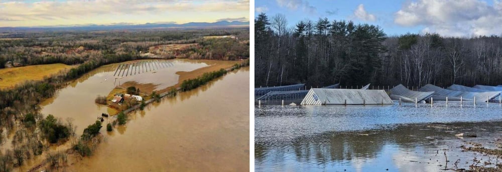 Norridgewock Solar Farm Flooding