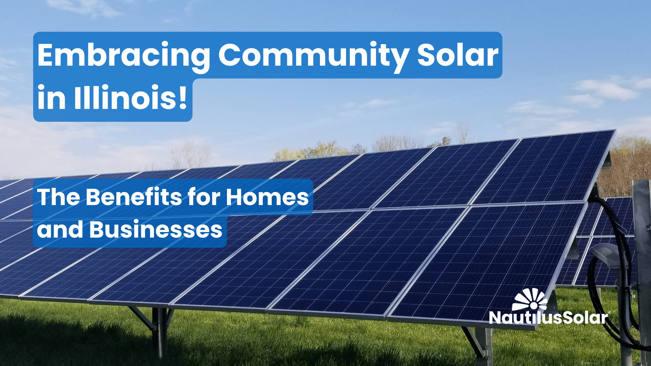 Community Solar in Illinois - The Benefits for Households and Businesses